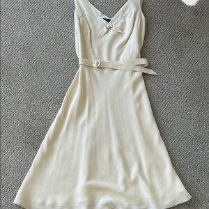 Ralph Lauren cream silk dress